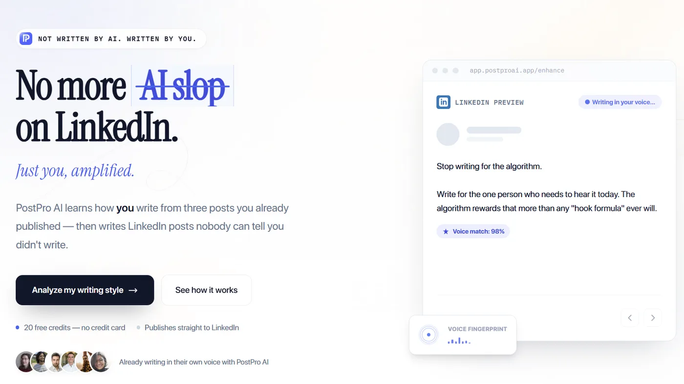 PostPro AI preview